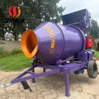 Bétonnière haute productivité 30m3/h avec moteur 18HP et pompe à eau pour projets de construction