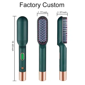 Custom Tymo Cordless Hair Straightener Comb Brush Electric Hair Straightener