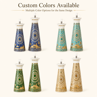 Ensemble de Bouteilles à Huile en Céramique Souvenir Touristique Marocain, Motif Chameau, Bouteille à Huile en Porcelaine pour Cuisine, Personnalisation OEM ODM Vente en Gros