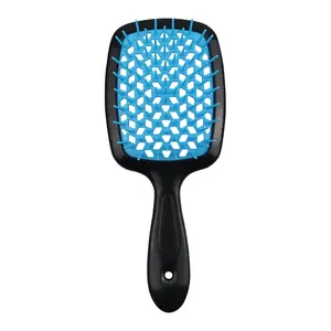 Vent Hair Brush Free Sample Customized Logo Hollowed-out Scalp Massage Comb Hair Brush ABS Detangling Vent Shower Hair Brush