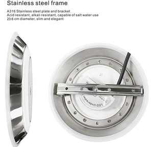 Rgb/W/RGBW Dễ dàng cài đặt SMD HT002C-P-T <span class=keywords><strong>LED</strong></span> hồ bơi ánh sáng 316ss <span class=keywords><strong>12</strong></span> thép không gỉ 90 IP68 80 Treo Tường 3 năm <span class=keywords><strong>PAR56</strong></span> - Product Image 3