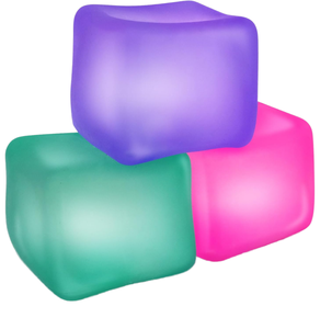 Juguete Antiestrés Southpeak Maltose Ice <span class=keywords><strong>Cube</strong></span>, Estilo Cubo, Transparente, TPR, Recuperación Lenta, Bola Sensorial - Product Image 1
