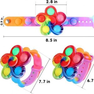 Juguetes Promocionales, Pulsera Giratoria de Burbujas, Reloj Giratorio Creativo con Luz, Pequeño Regalo para Jardín de Niños, Juguete Antiestrés - Product Image 5