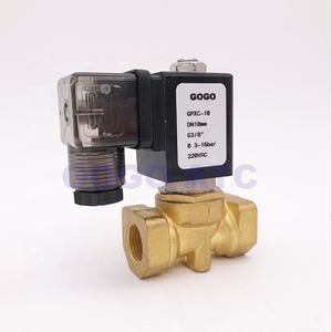 Yüksek kaliteli GOGO normalde yakın <span class=keywords><strong>2</strong></span> yollu kompakt <span class=keywords><strong>Pilot</strong></span> su pirinç alaşım solenoit valf 16bar 1/4 "<span class=keywords><strong>3</strong></span>/8" 1/<span class=keywords><strong>2</strong></span> "BSP orifis 10mm 220V AC PXC-D14511 NBR yüksek kalite - Product Image 3
