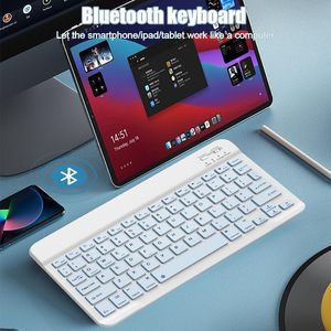 Clavier sans fil BT miniature rechargeable 78 touches ABS portable et fin de 10 pouces pour tablette compatible avec trois systèmes - Product Image 5