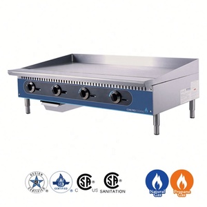 Catering Equipment Stainless Steel <b>Gas</b> Grill <b>Griddle</b> Commercial <b>Griddle</b> Machine - Product Image 4