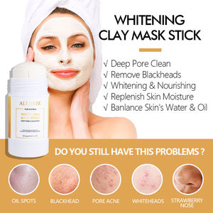 Blanchiment instantané de la peau, coréen, organique, nettoyage en profondeur, hydratant, pour le visage, visage, boue, masque en argile, 1 pièce - Product Image 2