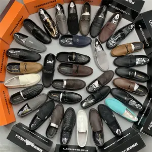 Scarpe da guida Casual in pelle scamosciata da uomo antiscivolo a buon mercato mocassini in pelle traspiranti e confortevoli scarpe stock per uomo