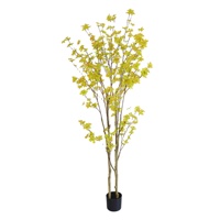 Arbre artificiel Enkianthus de style japonais en pot, plante de simulation, arbre cloche, décoration intérieure, aménagement paysager