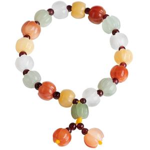 Pulsera de Topacio Natural y Jade Calabaza, Estilo Antiguo, para Restaurar la Personalidad, Venta al por Mayor SL21 - Product Image 5