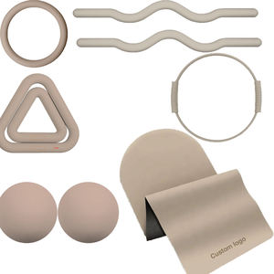 Custom Unisex Rubber Iron Yoga Pilates <b>Kit</b> with Resistance Band <b>Magic</b> Circle Yoga Block Pilates Ring - Product Image 6