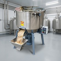 Mélangeur vertical à vis en acier inoxydable industriel à capacité personnalisée pour le mélange de poudres en vrac, de granulés et de matériaux chimiques