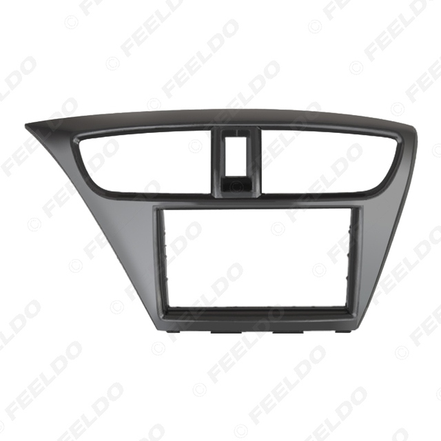2Din Car Radio DVD Dash Frame Fascia for Honda Civic (European,LHD) Stereo Panel Bezel Trim Face Plate Frame Mount Kit