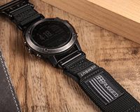 Bracelet de montre Garmin compatible, robuste, en nylon et acier inoxydable, bracelet de sport, design boucle tissée