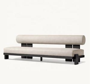 طقم أثاث حدائق فاخر من الألومنيوم من مصنع فيجو، أريكة معدنية راقية بتصميم عصري - Product Image 1