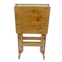 Vente en gros d'usine WDF OEM/ODM table de salon basse en bois meuble de salon table basse pliable tavolo table en bambou pour la maison