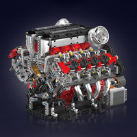 Mould King 10130 MOC City F488 V8 Engine, Juego Creativo de Construcción, Modelo de Exhibición, Regalo de Navidad para Adultos, 2718 Piezas, Juego de Bloques de Construcción