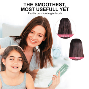 Peine <span class=keywords><strong>de</strong></span> costilla esponjoso curvo grande personalizado, cepillo para peinar el cabello rizado, desenredador húmedo y seco <span class=keywords><strong>de</strong></span> salón, herramientas <span class=keywords><strong>de</strong></span> peluquerí<span class=keywords><strong>a</strong></span> para uso doméstico femenino - Product Image 4