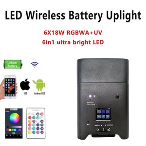 Aopu rgbwa UV PAE 6In1แบตเตอรี่ไร้สายไฟเวทีแสงไฟ LED PAE สำหรับงานในห้องโถง - Product Image 2