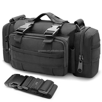 Sac pour appareil photo reflex numérique, sac bandoulière tactique avec système MOLLE, organisateur antichoc grande capacité pour la photographie en extérieur