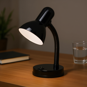 Lámpara de Escritorio Moderna de Metal EGLO LEUCHTEN E27 Negra, Alimentación CA, Iluminación Interior - Product Image 2