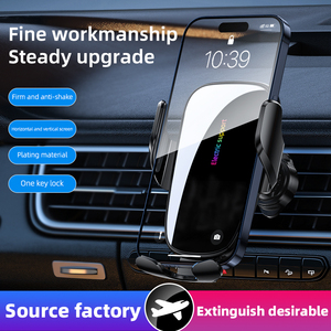 Nuevo Diseño de Soporte Móvil para Coche, Soporte para Teléfono con Ventilación de Aire, Soporte con Ventosa, Carga Inalámbrica, Material PC+ABS - Product Image 3
