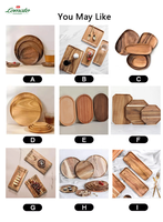 Assiettes et Plateaux en Bois Ronds Plats pour Restaurants, Grands et Petits, en Chêne, Acacia ou Teck, Idéals pour Sushi et Repas