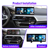 Radio para Auto KUNFINE de 12.3 Pulgadas con Sistema Linux para BMW Serie 5 2018 2019, Reproductor Multimedia EVO, Navegación GPS, WIFI, Carplay Inalámbrico