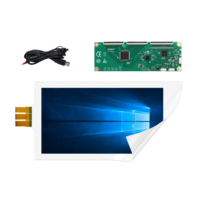 Nouvel écran tactile interactif en film LED transparent de 32 pouces, tablette USB/série, écran tactile capacitif, nano-imperméable, aspect 16:9