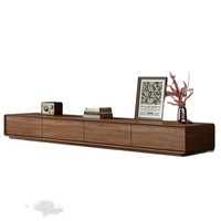 Luxe petit appartement ensemble de salon en bois massif meuble TV Table basse Simple moderne Piano peinture Design lumière luxe verre