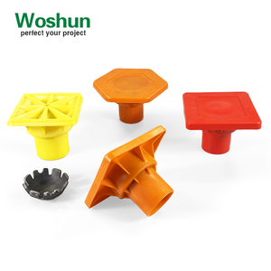 Woshun ฝาท้ายพลาสติกขนาด8มม.-32มม., ฝาท้ายเหล็กเส้นฝาปิดนิรภัย10แพ็ก OSHA สำหรับไซต์ก่อสร้าง - Product Image 1