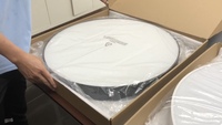 Plafonnier LED circulaire de style nordique pour bureau à domicile, montage en surface, installation facile, panneau lumineux rond pour éclairage intérieur