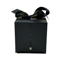 Vente en gros de boîte-cadeau de fleur de rose personnalisée boîte d'emballage cadeau de bijoux romantique haut de gamme forte cérémonie sens double porte ouverte