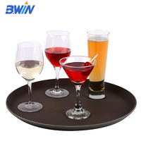 Verre à vin rouge transparent épais en PC pour restaurant, design simple, grande capacité 130 ml, style américain, vente en gros