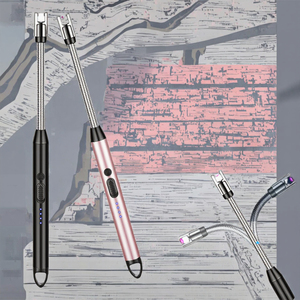Briquet électrique rechargeable USB, allume-cigare à arc plasma flexible à 360°, longue portée, coupe-vent, avec verrouillage <span class=keywords><strong>de</strong></span> sécurité pour cuisine et barbecue - Product Image 3