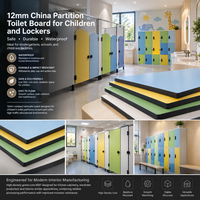 Panneau de toilette Kangnou 12 mm pour enfants et casiers, fabriqué en Chine