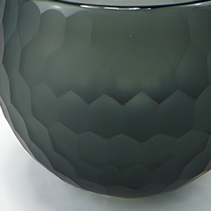 Photophore en verre gaufré violet fait main, à facettes, résistant à la chaleur, réutilisable, pour décoration intérieure, Pâques - Product Image 6