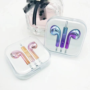 Audífonos Intrauditivos con Cable, Coloridos, Electrochapados, con Bajos Profundos, Micrófono y Control de Llamadas Manos Libres para iPhone y Android - Product Image 2