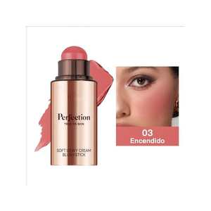 Perfection Soft Dewy Cream Blush Stick 03 Encendido Para Rostro, Tono de Piel Medio - Product Image 1