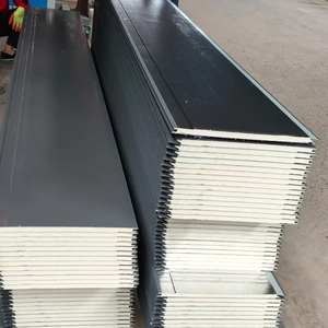 Panneau sandwich en mousse de polyuréthane PU, revêtement mural métallique en briques, prix usine, bardage décoratif pour <span class=keywords><strong>maison</strong></span> préfabriquée <span class=keywords><strong>extérieure</strong></span> - Product Image 4