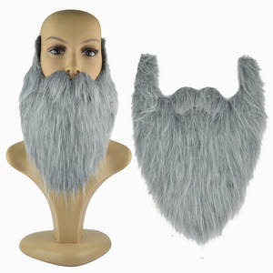 Barbe <span class=keywords><strong>de</strong></span> Père Noël pour spectacle <span class=keywords><strong>de</strong></span> fête d'Halloween, simulation <span class=keywords><strong>de</strong></span> <span class=keywords><strong>moustache</strong></span>, barbe <span class=keywords><strong>de</strong></span> pirate à barbe <span class=keywords><strong>de</strong></span> chevreuil grande taille pour accessoires <span class=keywords><strong>de</strong></span> fête - Product Image 5