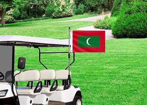 Drapeau de bateau des Maldives double face aux couleurs vives avec 2 œillets en laiton à l'extérieur - Product Image 3