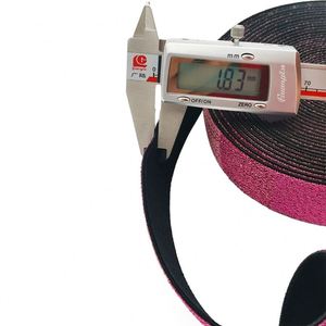 Customized Woven Stretchable <b>Elastic</b> Knitted Webbing Double Color Suitable for School Students Lanyard - Product Image 2