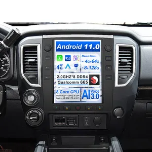 New 2023 ZWNAV 13 Inch Android 11 Car Video Dashboard DVD Player Multimedia GPS Navigation Car Radio For Nissan Titan 2015-2019