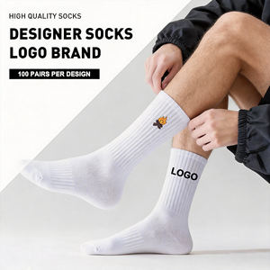 Personalized Custom Cotton Embroidered Men <strong>Sox</strong> Quarter Crew Gym Custom Running Socks with Logo - Product Image 1