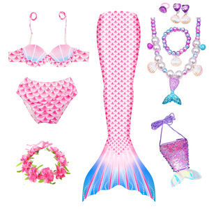 Traje de Baño de Diseño Nuevo MS, Disfraz de Princesa Multicolor, Vestido de Sirena para Adultos, Niñas y Niños - Product Image 3