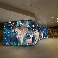 Écran LED flexible d'intérieur P1.86 Module souple |   Panneau LED flexible haute résolution pour murs courbes et installations créatives