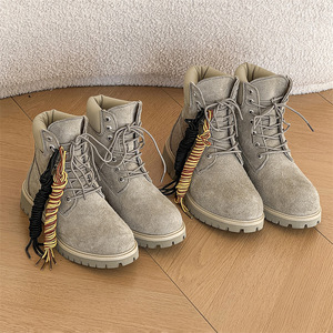 Stivali da Lavoro in Pelle Scamosciata, Stile Hiker, Modello Martin a Collo Alto per Uomo e Donna - Product Image 4