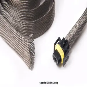 Jas Braided Polyester Sleeving 3 Cable Braided Sleeving Copper Braided Sleeve