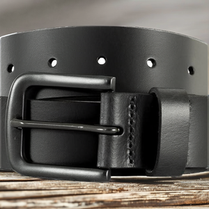 Cinturón de Cuero Vacuno Genuino para Hombre, Hebilla Automática de Aleación, 3.5cm de Ancho, para Uso Formal y de Negocios - Product Image 3